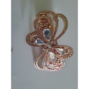 Goody Fashionow Metal Butterfly Hair BárreteClip Fancy Rose Gold Hair Accesory